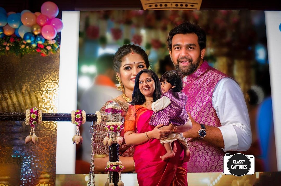 Late actor Chiranjeevi Sarja’s wife Meghana Raj hosts a grand naming ceremony for son Raayan
