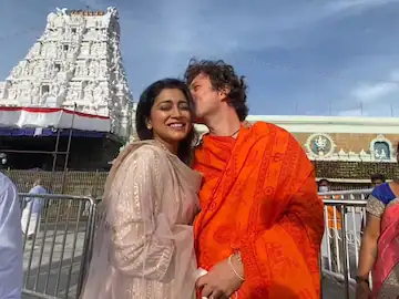 shreya saran and her husband tirupathi temple controversy
