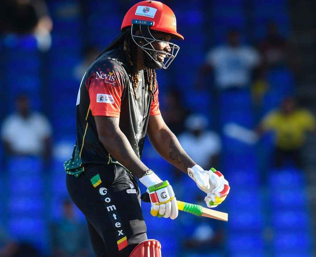 CPL 2021: Odean Smith breaks Chris Gayle’s bat into two pieces