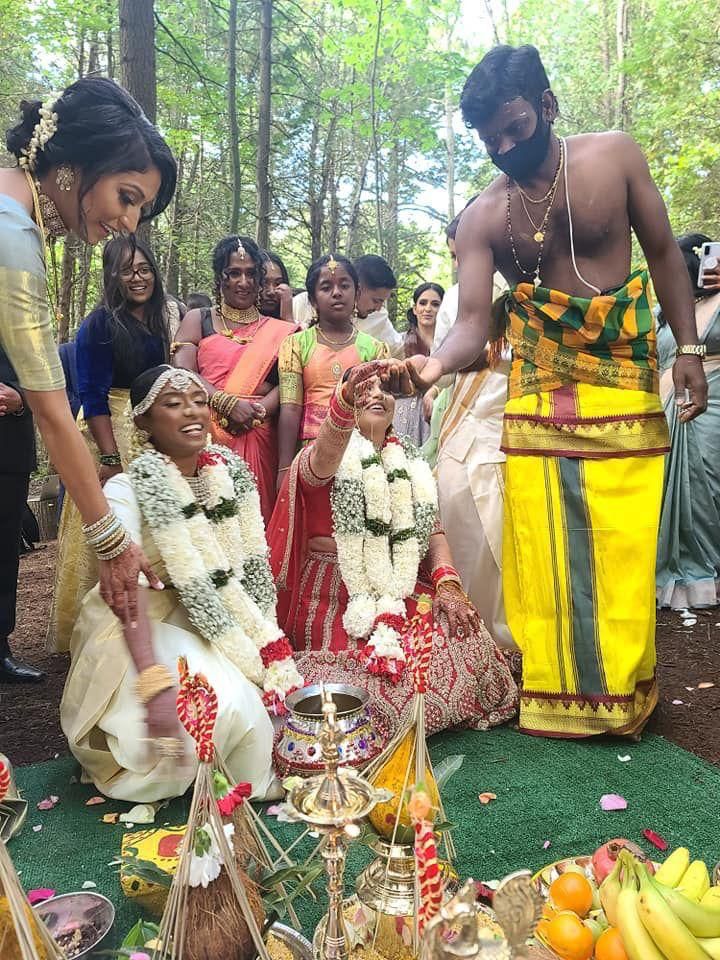 CANADA two tamil girls getting married traditional rituals