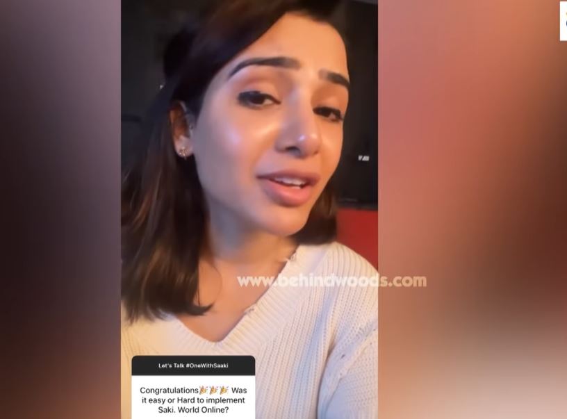 samantha first ever video explanation over rumours