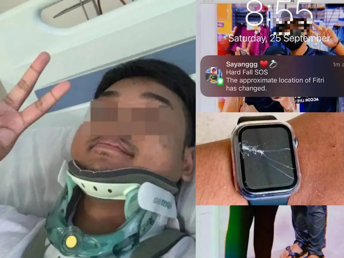 An Apple Watch saved a Singapore motorcyclist's life