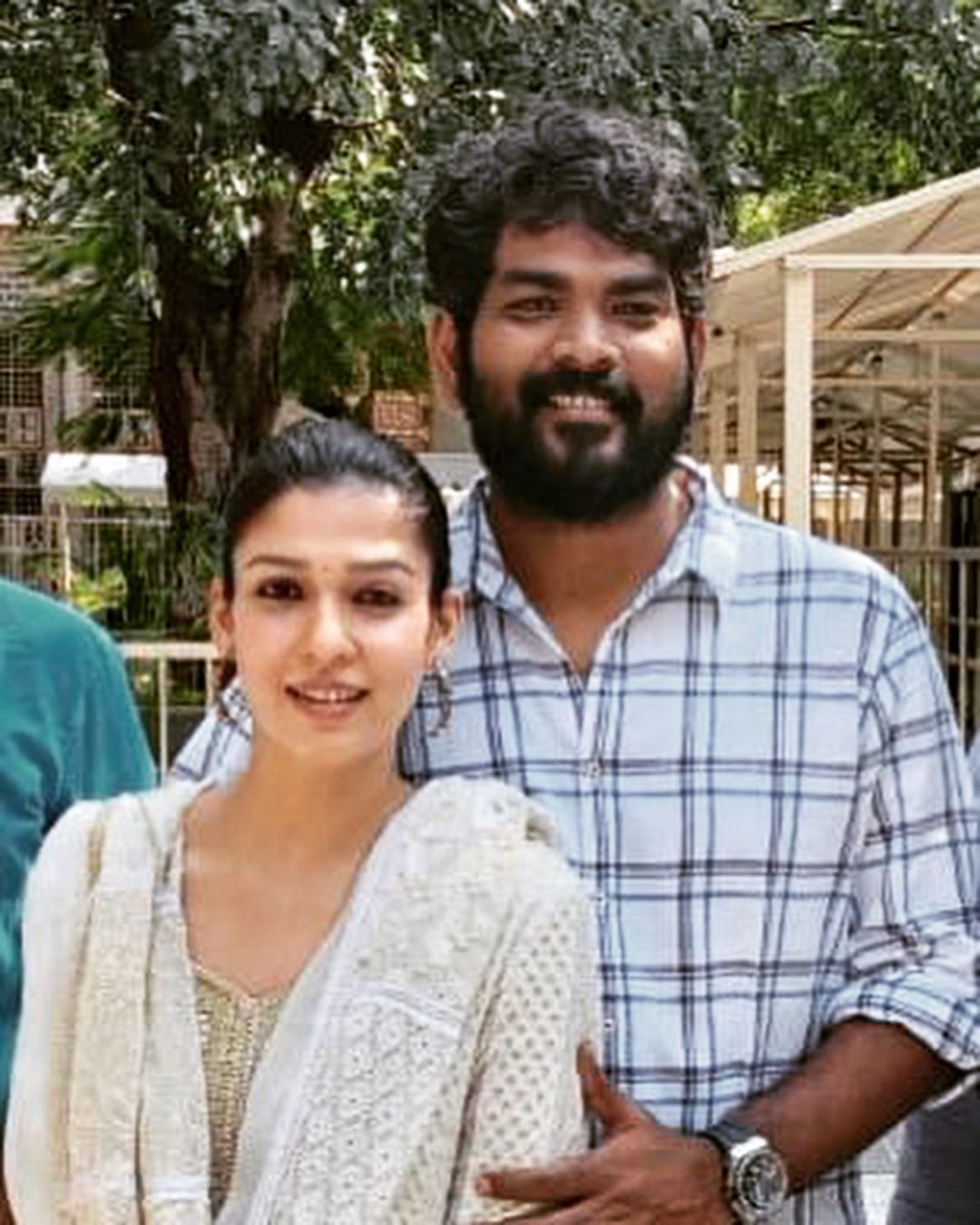 Nayanthara and Vignesh Shivan holding hands and twinning in WHITE is a sight to behold; viral pics