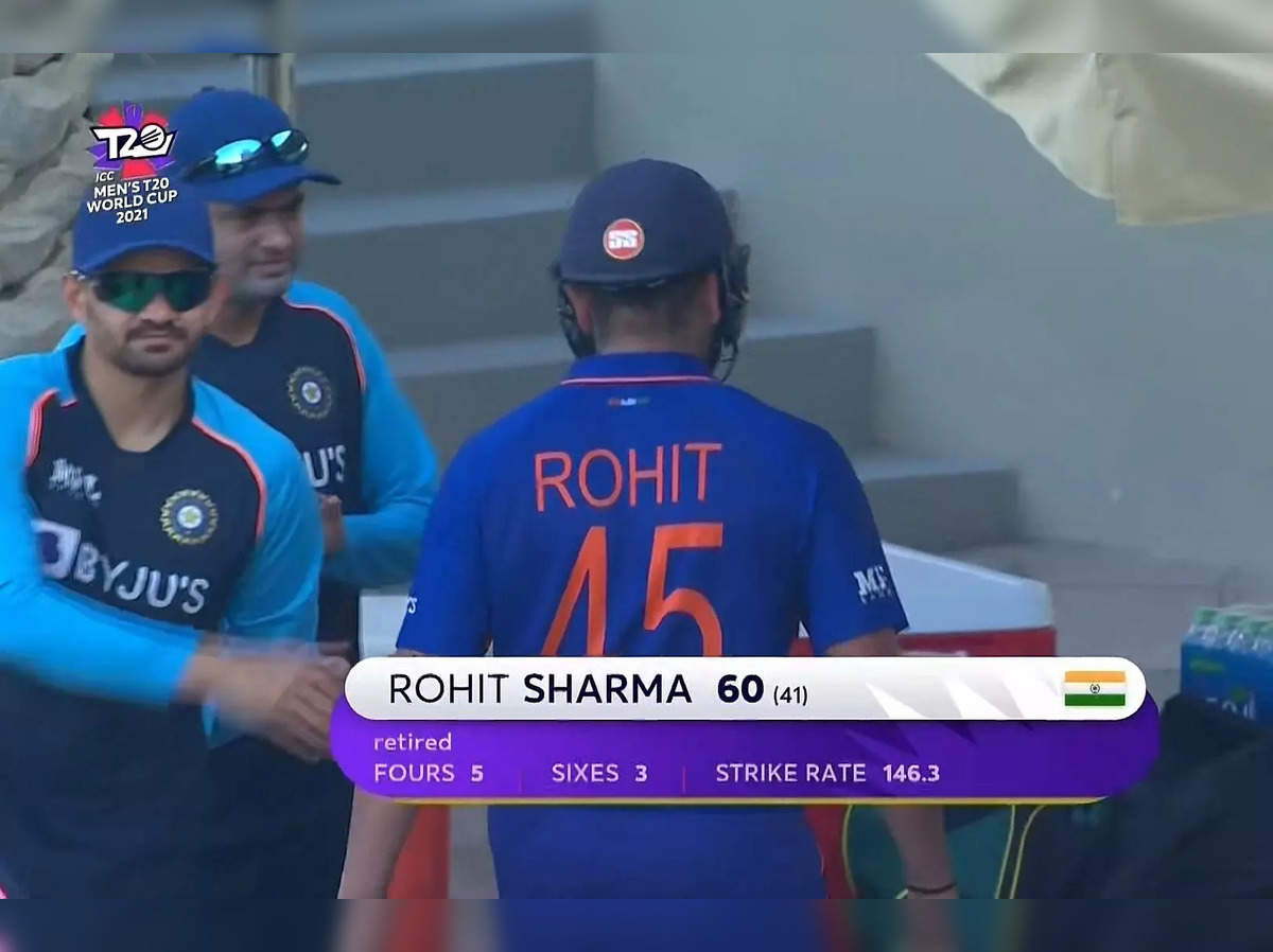 Reason behind Rohit Sharma decided to retired out while batting