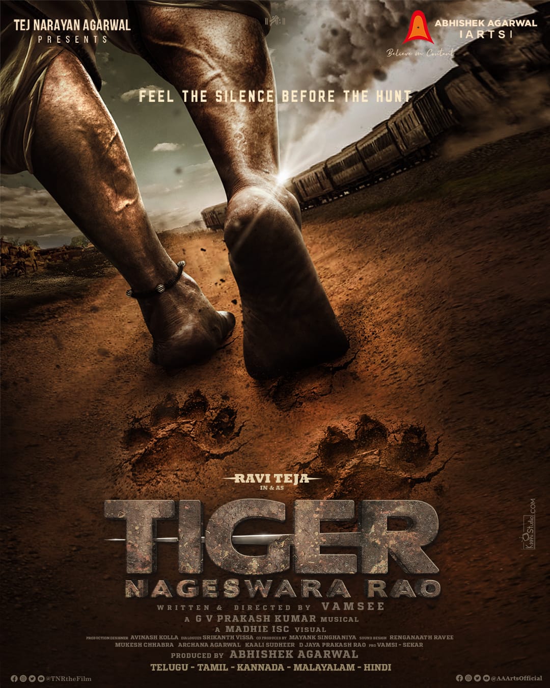 Ravi Teja Pan Indian Film #RT71 Titled Tiger Nageswara Rao