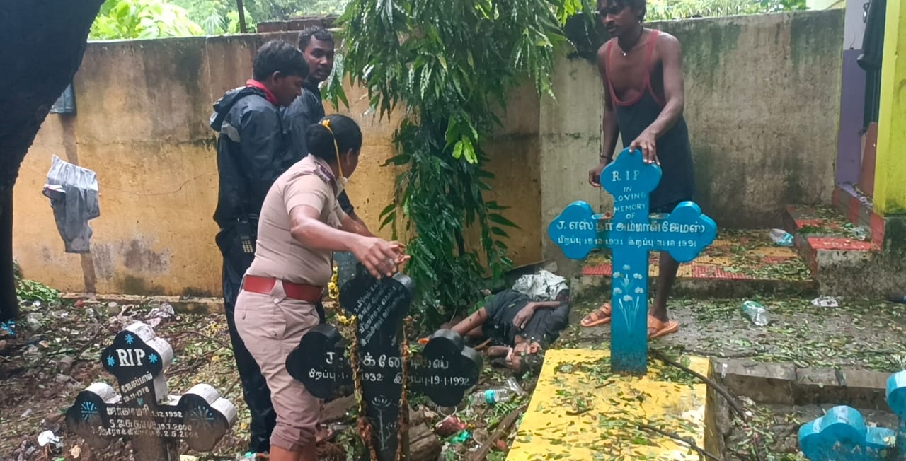 Chennai woman police saves unconscious man's life from the grave