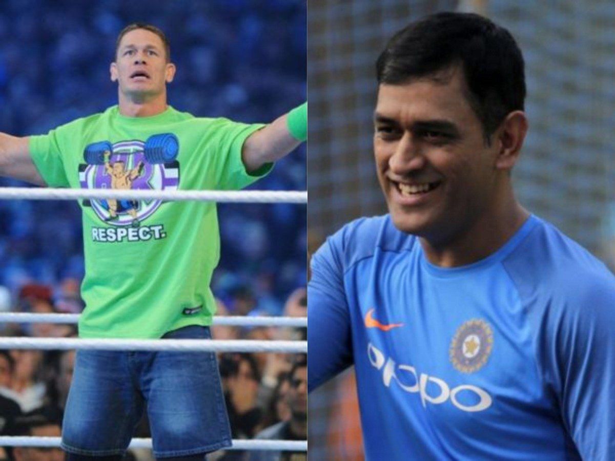 wwe John Cena shared a photo with MS Dhoni on his Instagram