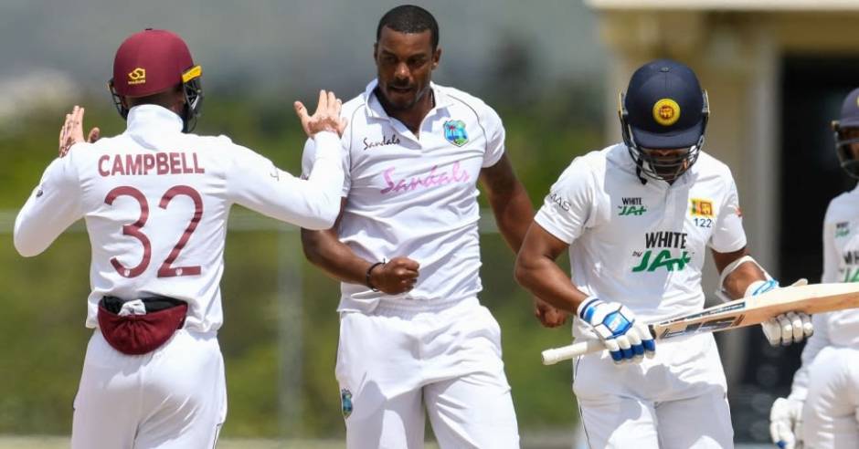 Dhananjaya de Silva gets dismissed hit-wicket against West Indies