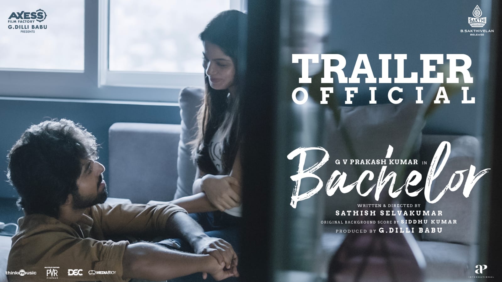 GV Prakash Divya Bharathi Bachelor Trailer movie release 