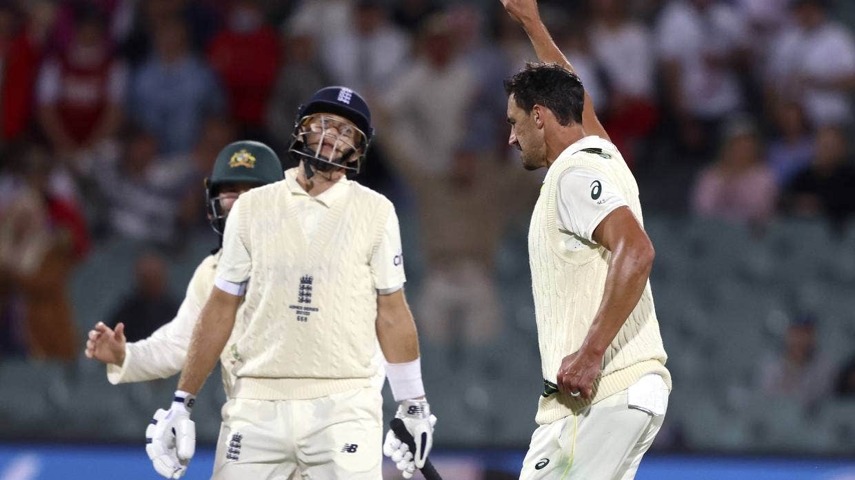 Ashes Test: Cook reacts after Joe Root gets hit on the groin