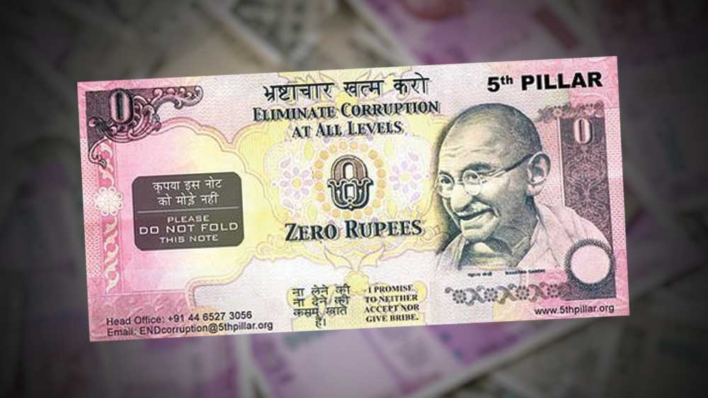 did you know about this 'zero' rupees note in india
