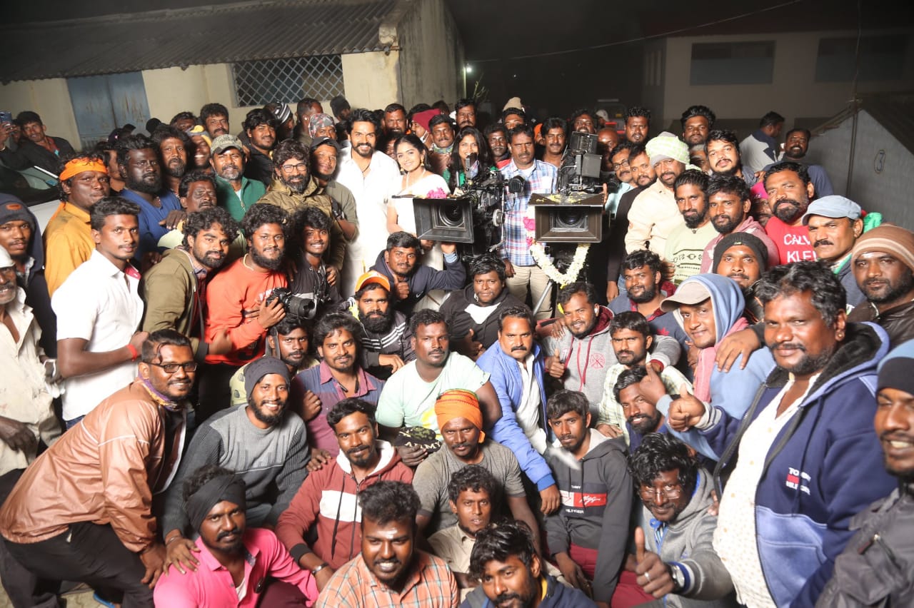 Actor karthi Viruman movie shooting completed in theni