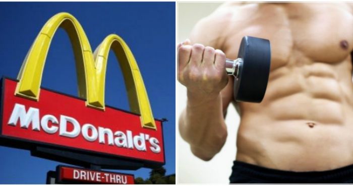 MacDonald's concept of exercising while eating burgers