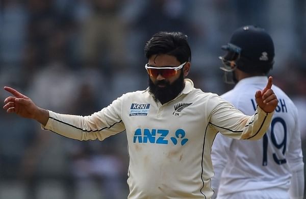 Ajaz Patel reacts after he snubbed from Newzealand Test Squad