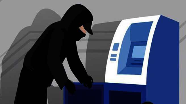 blast set-off at atm, unknown men fled with 16 lakhs rupees