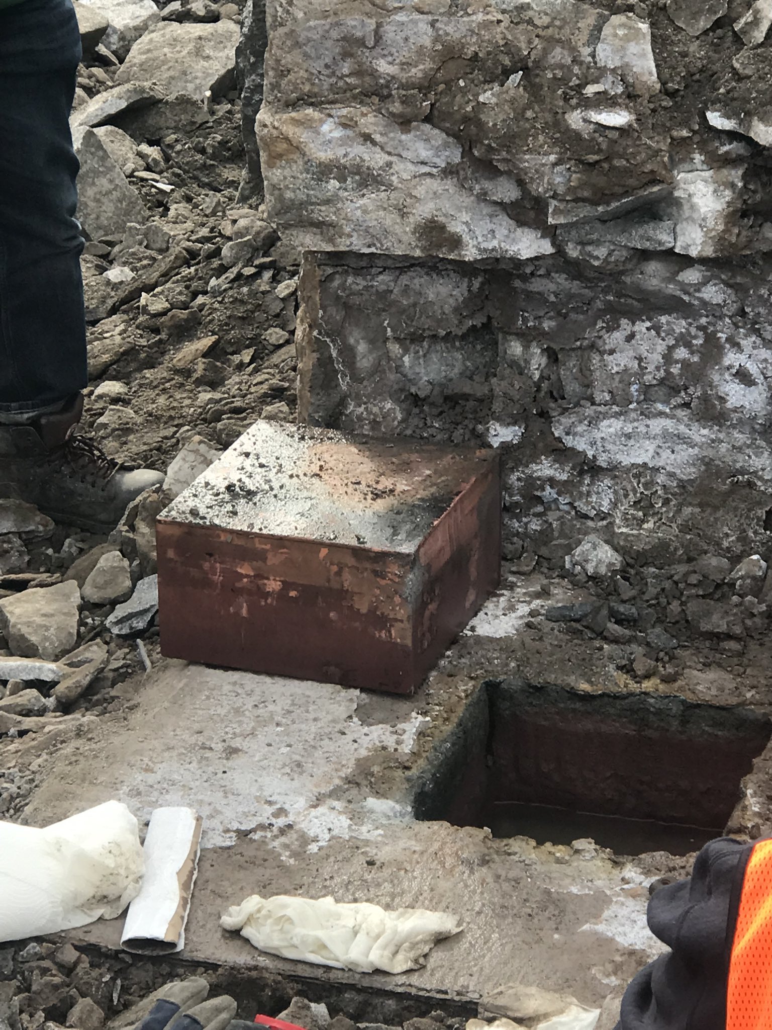 130-year-old time capsule found in base of US statue