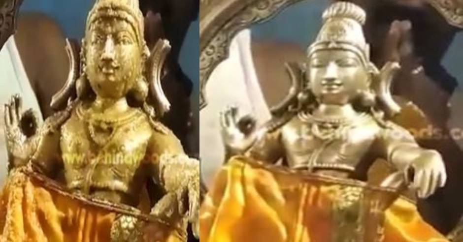 Coimbatore Ayyappa idol opening eyes video goes viral