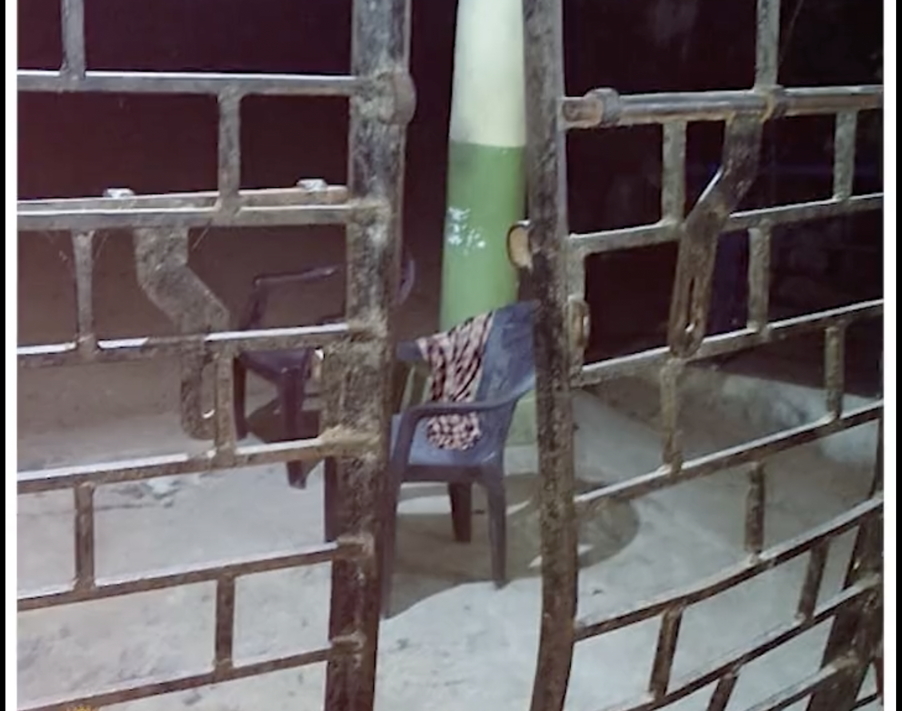 elephant and its calf raided a police station at kerala