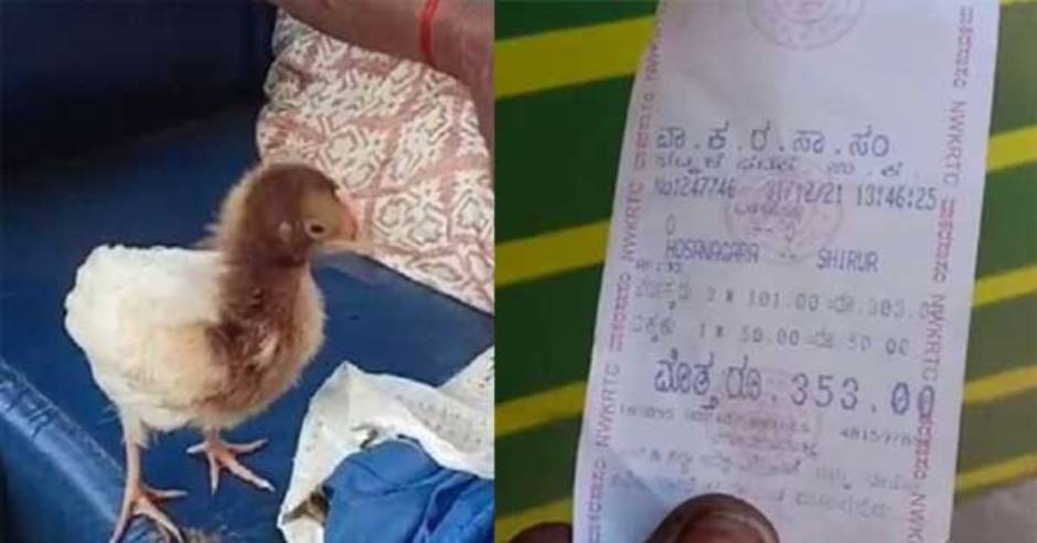 Chick costing Rs.10 charged Rs.53 for travelling on KSRTC bus