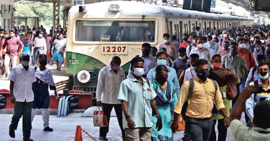 Chennai local train announce new covid restrictions