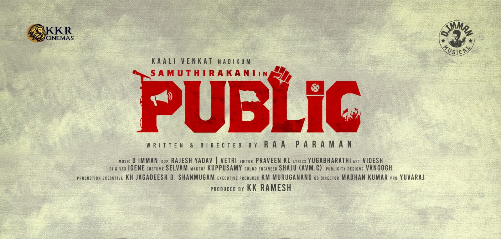 Samuthirakani Public Movie First Look Poster Released