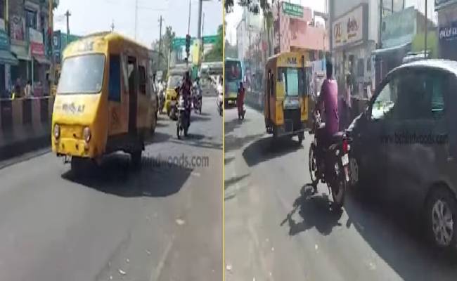 viluppuram auto drivers helped physically challenged person