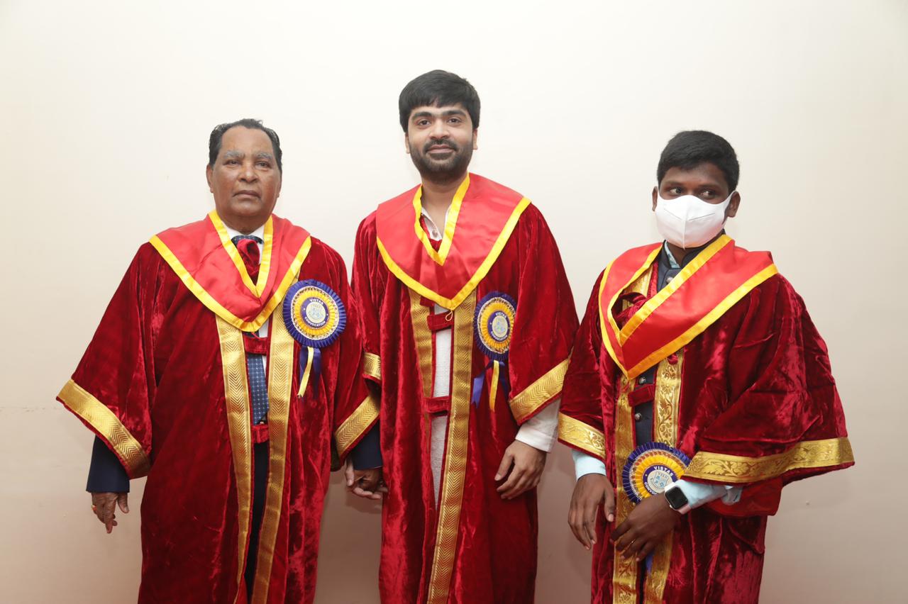 Silambarasan TR get Honorable Doctorate at Vels University