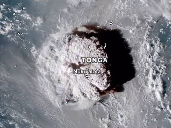 Earthquake in Chennai erupted under the Tonga Sea