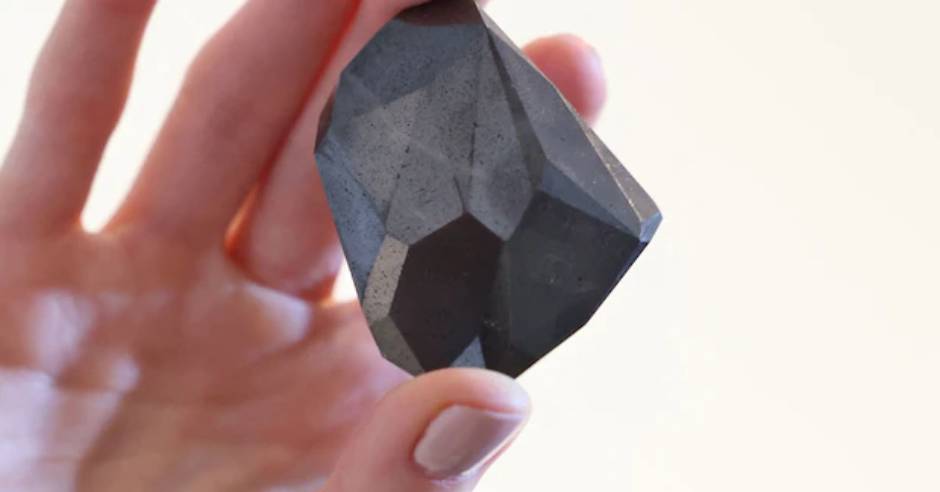 Massive 555 carat Enigma black diamond unveiled in Dubai
