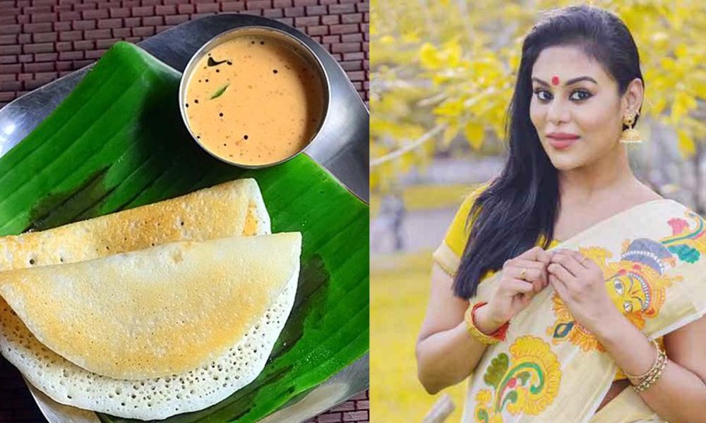 Kerala actress Suriya Tara had a Nose Stud at dosa flour