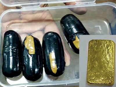 Gold smuggling rectum on Bangalore International flight