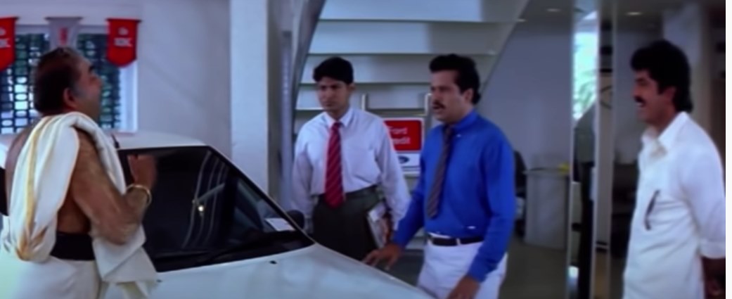Car showroom employees apologize to cinema-style farmer