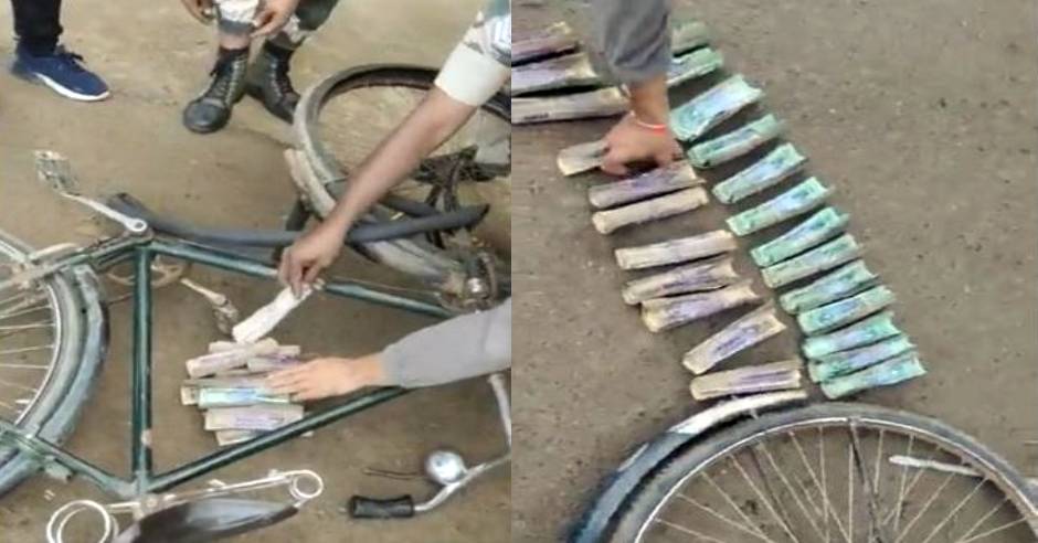 BSF seizes Bangladeshi currency at bicycle tyre 