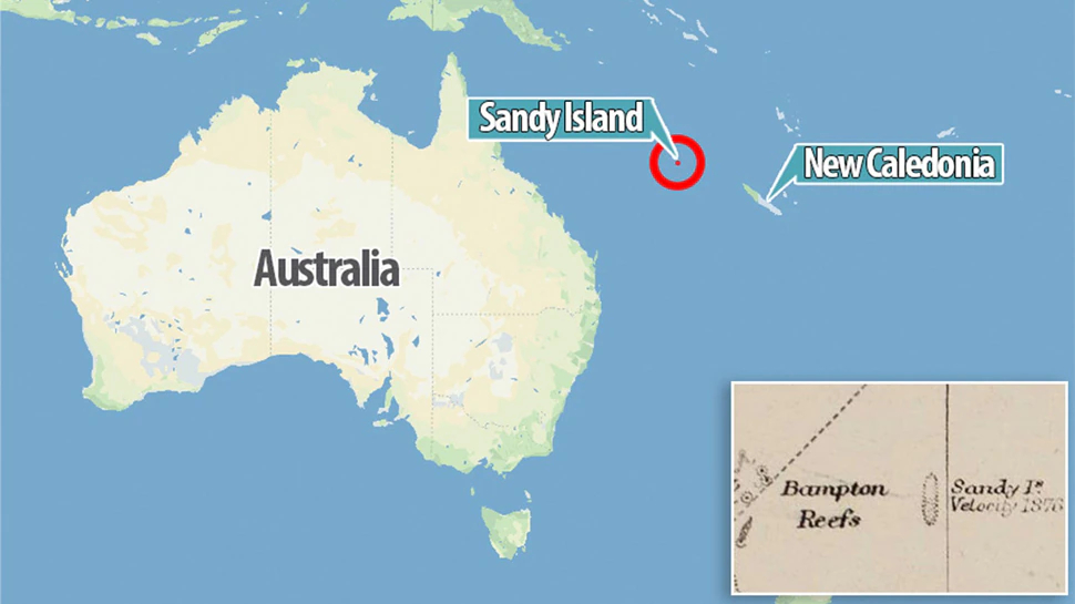 The sandy island that disappeared from Google Maps
