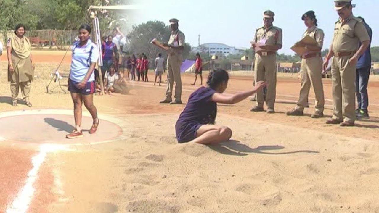 the woman cheats in police constable physical test in puducherry