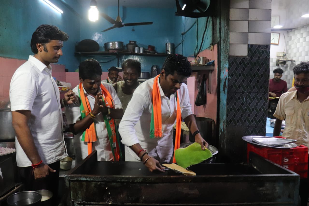 TN BJP leader Annamalai who shot Dosa and collected votes