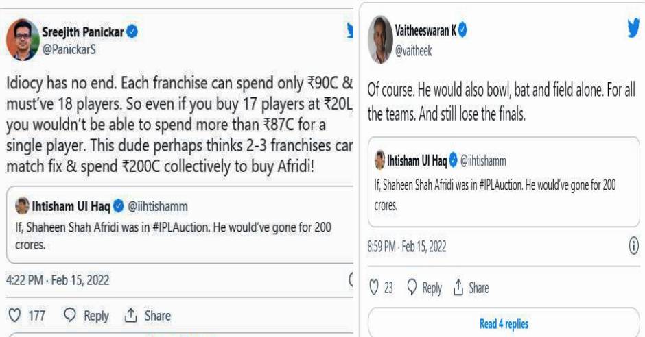 Rs.200 cr for Shaheen Afridi at IPL auction, Netizens troll Pak man