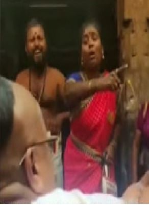 A Woman restricted to enter chithambarm temple 