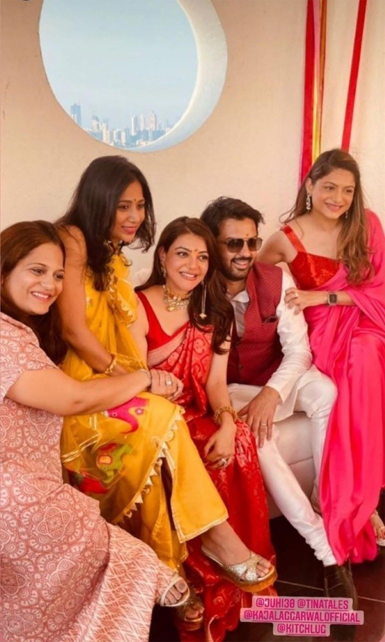 Pregnant Kajal Aggarwal's glow in her baby-shower clicks is unmissable; viral