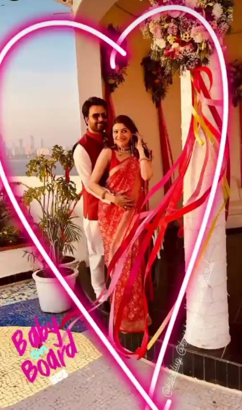 Pregnant Kajal Aggarwal's glow in her baby-shower clicks is unmissable; viral
