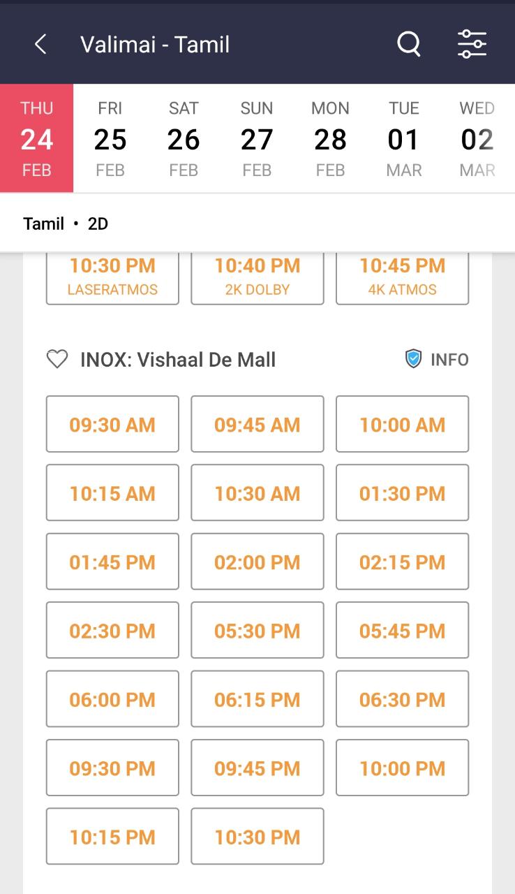 Valimai FDFS Tickets are Sold out within a minutes at chennai Trichy Madurai