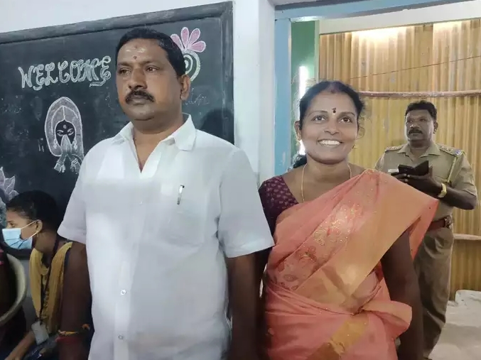 Husband and wife win in Thiruvarur urban local body election