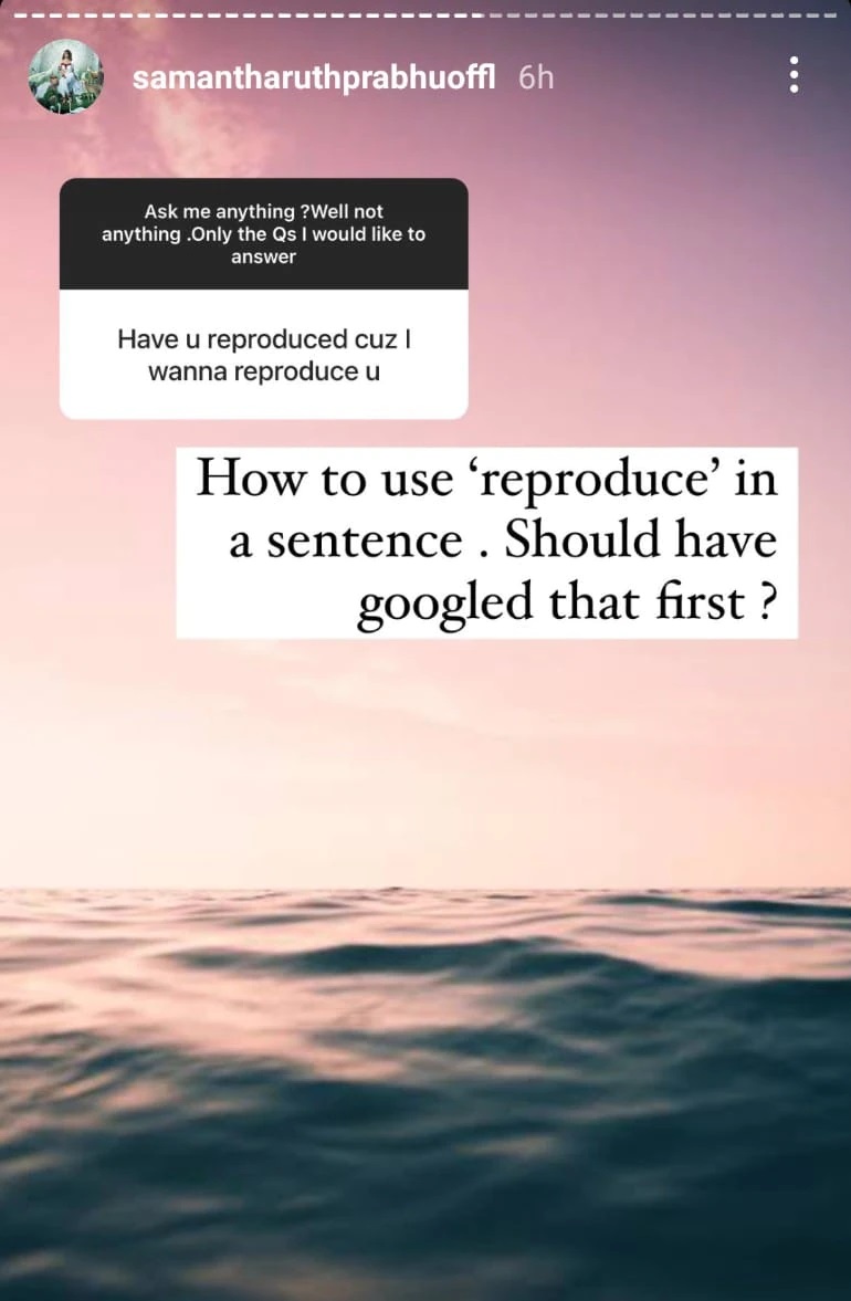 Fan asks Samantha a weird reproduce question; actress hits back with a classy reply; viral