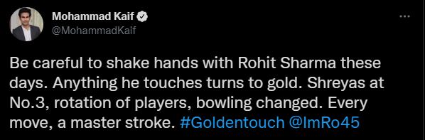 former indian player about rohit sharma captaincy