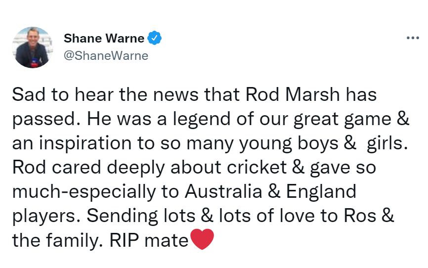 former legendary cricketer shane warne passed away at 52