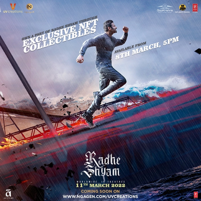 Radhe shyam team announced NFT release event 