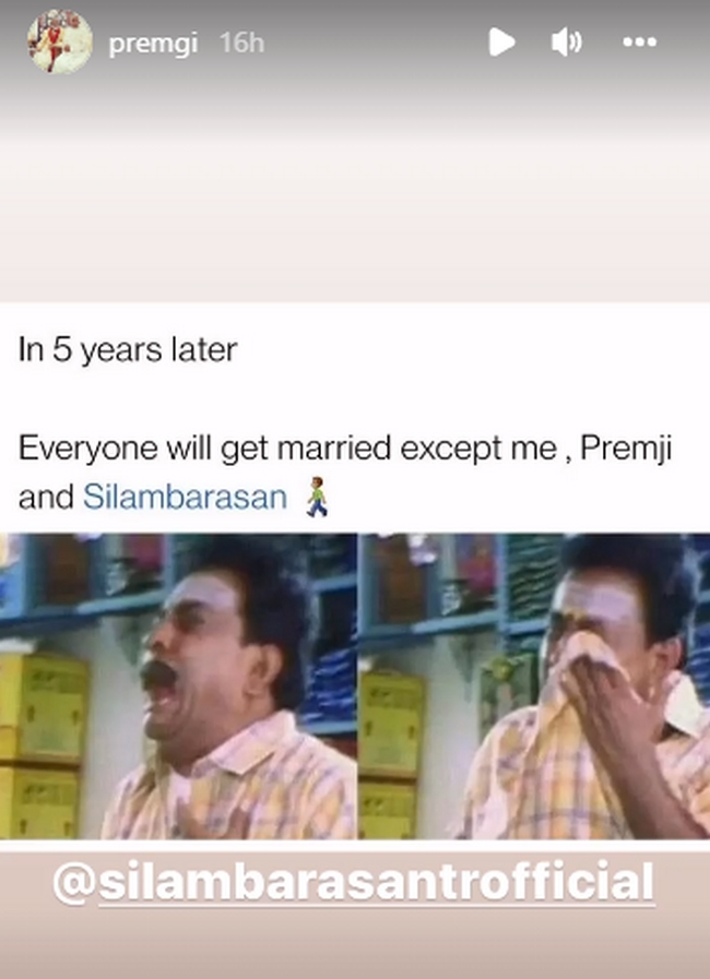 Morattu single Premji amarean shared a meme