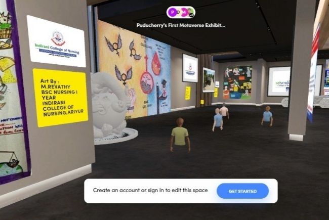 Metaverse drawing competition in Sri Venkateshwara College of Engineer