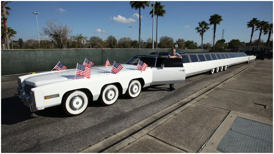 The world's longest car, over 100 ft, restored to its former glory