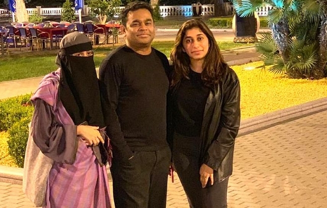 AR rahman shared a pitcure with wife super caption 